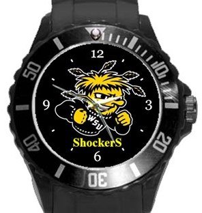 Wichita State Shockers Plastic Sport Watch In Black