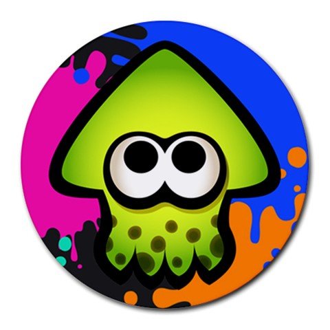 Splatoon Inkling Heat-Resistant Round Mousepad