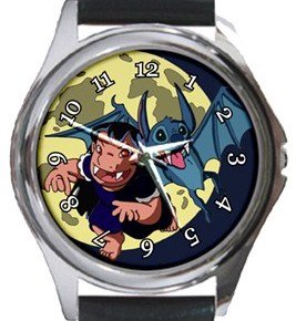 Lilo and Stitch Vampire Round Metal Watch