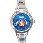 Ponyo Round Italian Charm Watch
