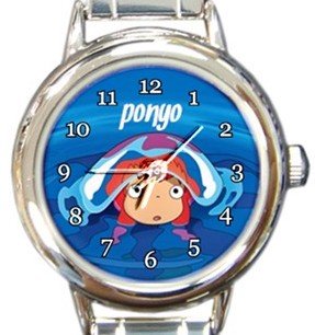 Ponyo Round Italian Charm Watch