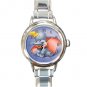 Cute Dumbo Round Italian Charm Watch