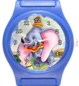 Cute Dumbo Blue Plastic Watch