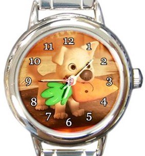 Baby Bolt Round Italian Charm Watch