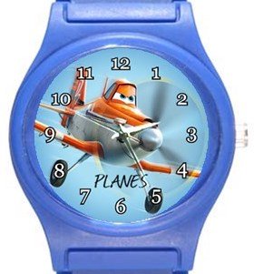 Planes Blue Plastic Watch