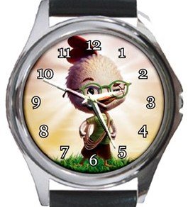 Chicken Little Round Metal Watch