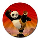 Kung Fu Panda Heat-Resistant Round Mousepad