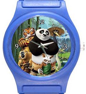 Kung Fu Panda and Masters Blue Plastic Watch
