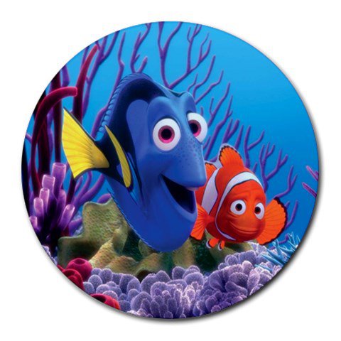 Finding Nemo and Dory Heat-Resistant Round Mousepad