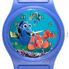 Cute Finding Nemo and Dory Blue Plastic Watch