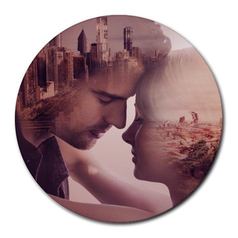 Divergent Heat-Resistant Round Mousepad