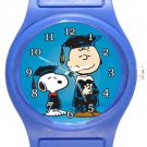 Snoopy Happy Graduation Blue Plastic Watch