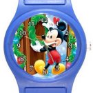 Mickey Welcome Christmas Blue Plastic Watch