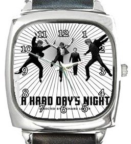 A Hard Day's Night Square Metal Watch