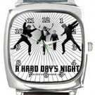 A Hard Day's Night Square Metal Watch