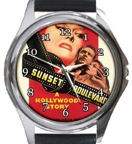 Sunset Boulevard Round Metal Watch