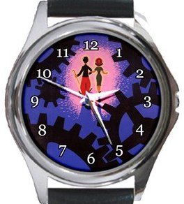 Charlie Chaplin Modern Times Round Metal Watch