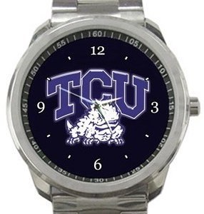 Texas Christian University TCU Horned Frogs Sport Metal Watch