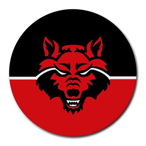 Arkansas State Red Wolves Heat-Resistant Round Mousepad