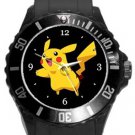 Cute Pikachu Plastic Sport Watch In Black