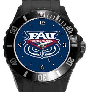 Florida Atlantic University Owls Plastic Sport Watch In Black