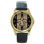 New Orleans Saints Gold Metal Watch