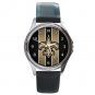 New Orleans Saints Round Metal Watch