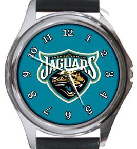 The Jacksonville Jaguars Round Metal Watch