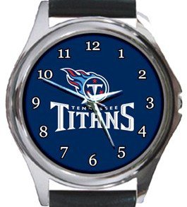 The Tennessee Titans Round Metal Watch