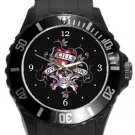 Love Kills Slowly Plastic Sport Watch In Black
