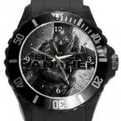 Black Panther Plastic Sport Watch In Black