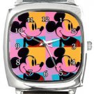 Mickey Mouse Andy Warhol Square Metal Watch