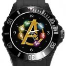 Avengers Infinity Stones Plastic Sport Watch In Black