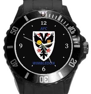 AFC Wimbledon Plastic Sport Watch In Black