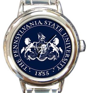 Pennsylvania State University Round Italian Charm Watch