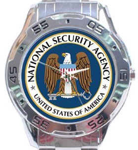 National Security Agency NSA Logo Analogue Watch