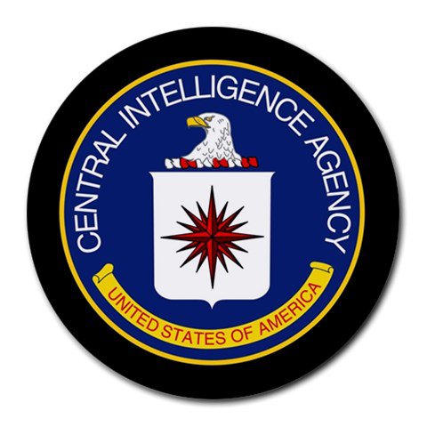 Central Intelligence Agency CIA Logo Heat-Resistant Round Mousepad