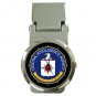 Central Intelligence Agency CIA Logo Money Clip Watch
