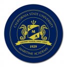 California State University Maritime Academy Heat-Resistant Round Mousepad
