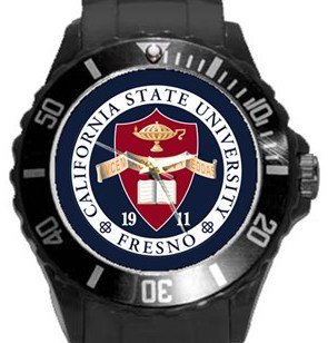California State University Fresno Plastic Sport Watch In Black