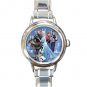 Frozen Round Italian Charm Watch