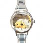 Sleeping Pikachu Round Italian Charm Watch