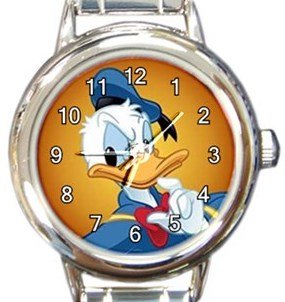 Donald Duck Round Italian Charm Watch