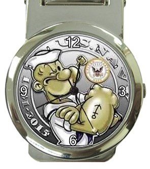 Popeye Money Clip Watch