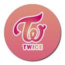 Twice Logo Kpop Heat-Resistant Round Mousepad