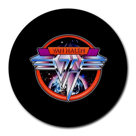 Van Halen Logo Heat-Resistant Round Mousepad