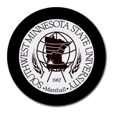 Southwest Minnesota State University Marshall Heat-Resistant Round Mousepad