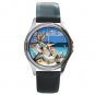 Bugs Bunny On Holiday Round Metal Watch