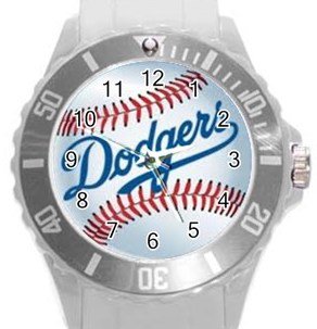 LA Dodgers Plastic Sport Watch In White