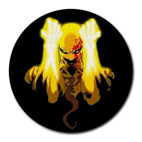 Iron Fist Heat-Resistant Round Mousepad
